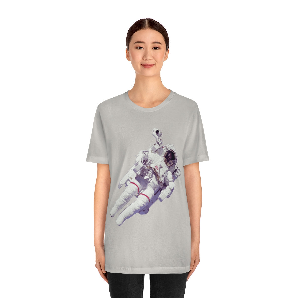 Astronaut In The Space Travel Unisex Jersey Short Sleeve T-Shirt Ichaku [Perfect Gifts Selection]