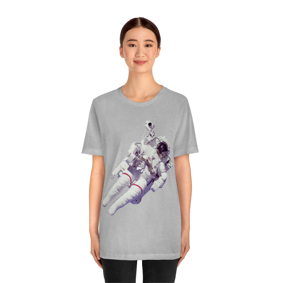 Astronaut In The Space Travel Unisex Jersey Short Sleeve T-Shirt Ichaku [Perfect Gifts Selection]