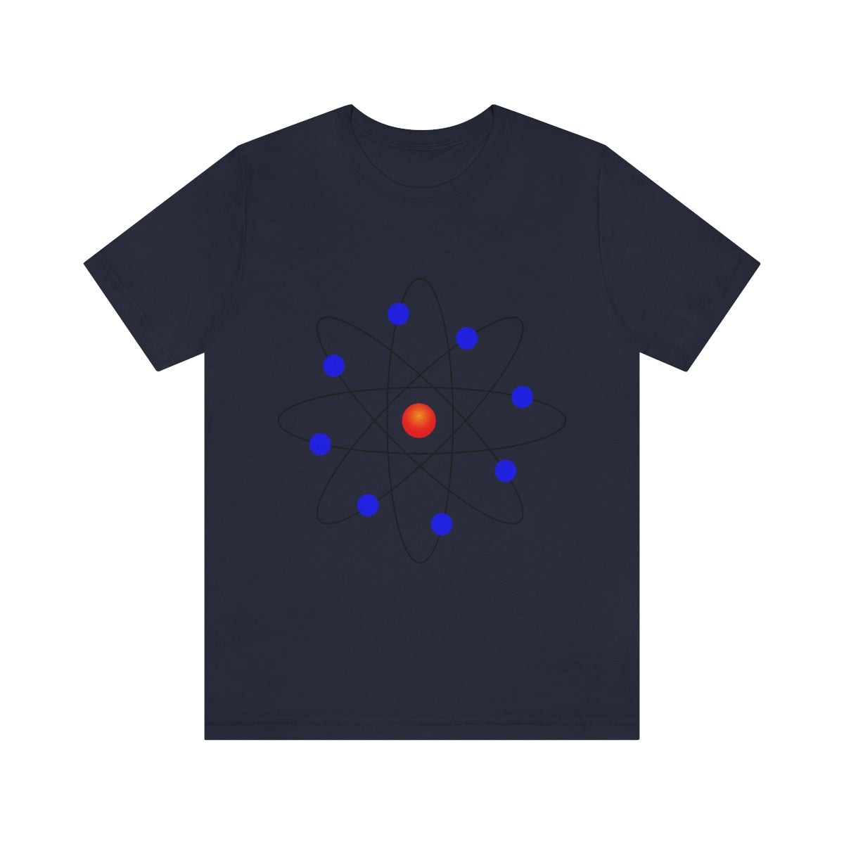 Atom Molecule Physics Chemistry Atomic Funny Science Minimalist Unisex Jersey Short Sleeve T-Shirt Ichaku [Perfect Gifts Selection]