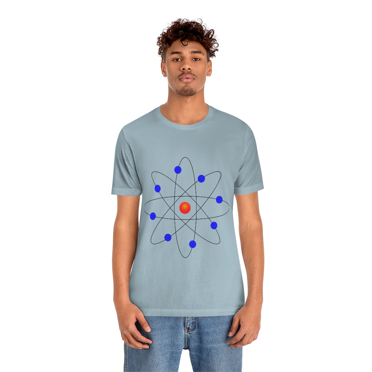 Atom Molecule Physics Chemistry Atomic Funny Science Minimalist Unisex Jersey Short Sleeve T-Shirt Ichaku [Perfect Gifts Selection]