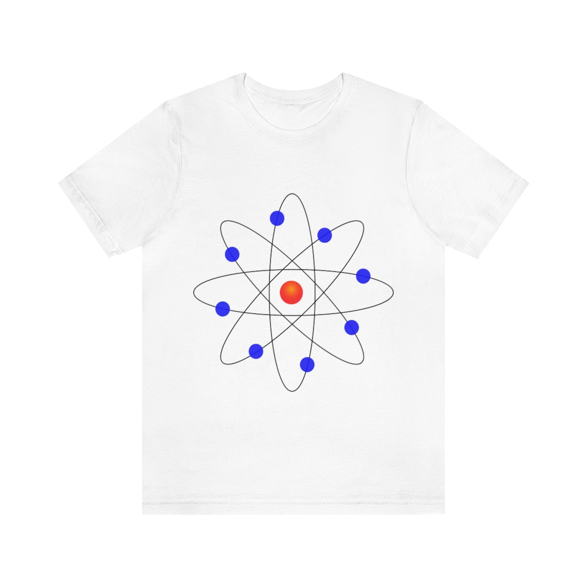 Atom Molecule Physics Chemistry Atomic Funny Science Minimalist Unisex Jersey Short Sleeve T-Shirt Ichaku [Perfect Gifts Selection]