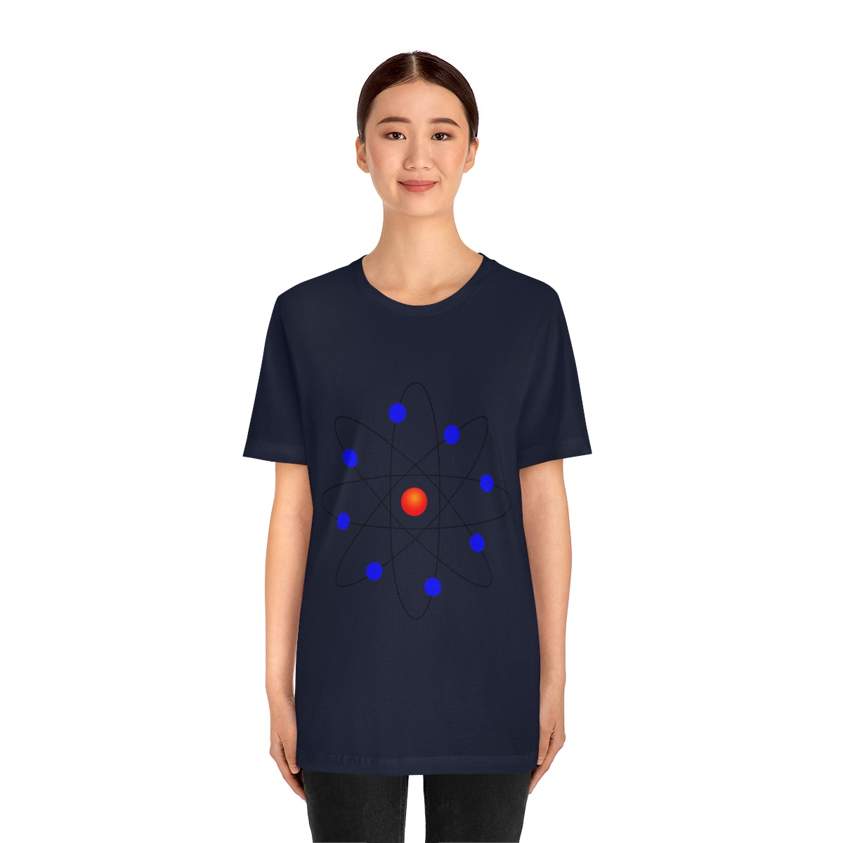 Atom Molecule Physics Chemistry Atomic Funny Science Minimalist Unisex Jersey Short Sleeve T-Shirt Ichaku [Perfect Gifts Selection]