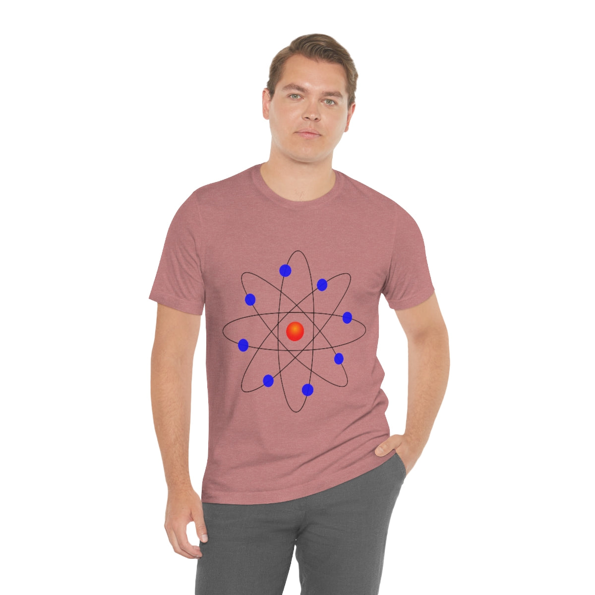 Atom Molecule Physics Chemistry Atomic Funny Science Minimalist Unisex Jersey Short Sleeve T-Shirt Ichaku [Perfect Gifts Selection]