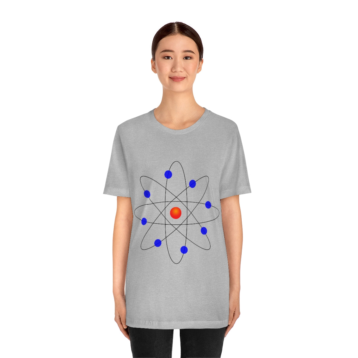 Atom Molecule Physics Chemistry Atomic Funny Science Minimalist Unisex Jersey Short Sleeve T-Shirt Ichaku [Perfect Gifts Selection]