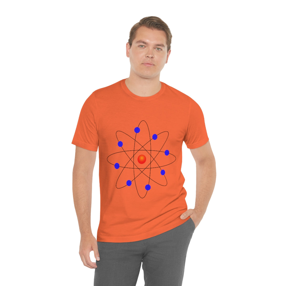 Atom Molecule Physics Chemistry Atomic Funny Science Minimalist Unisex Jersey Short Sleeve T-Shirt Ichaku [Perfect Gifts Selection]