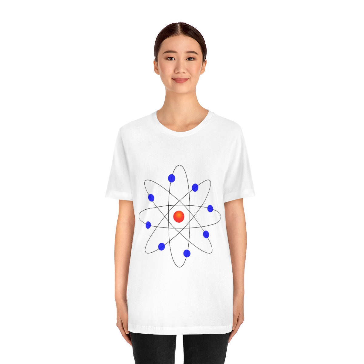 Atom Molecule Physics Chemistry Atomic Funny Science Minimalist Unisex Jersey Short Sleeve T-Shirt Ichaku [Perfect Gifts Selection]