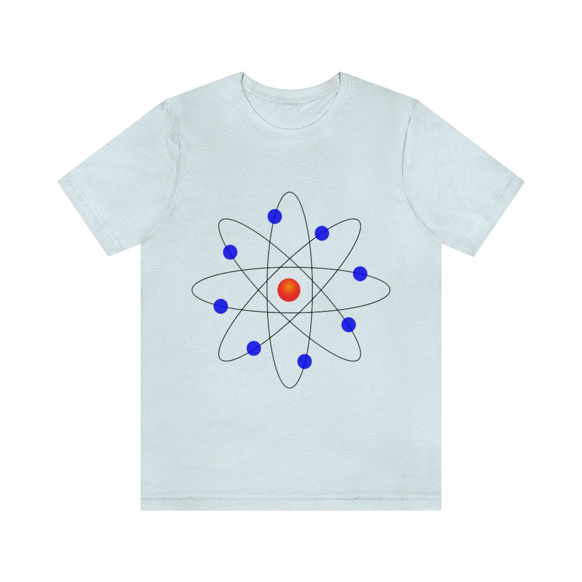 Atom Molecule Physics Chemistry Atomic Funny Science Minimalist Unisex Jersey Short Sleeve T-Shirt Ichaku [Perfect Gifts Selection]