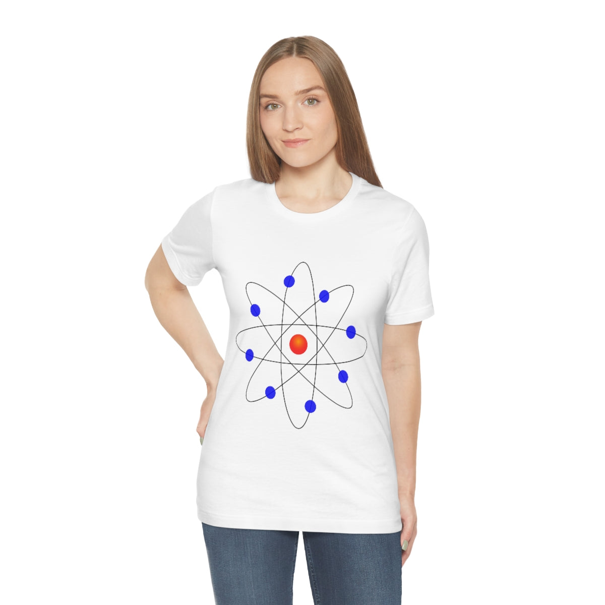 Atom Molecule Physics Chemistry Atomic Funny Science Minimalist Unisex Jersey Short Sleeve T-Shirt Ichaku [Perfect Gifts Selection]