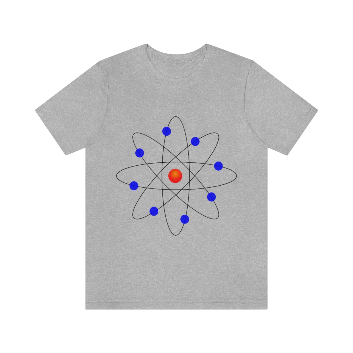 Atom Molecule Physics Chemistry Atomic Funny Science Minimalist Unisex Jersey Short Sleeve T-Shirt Ichaku [Perfect Gifts Selection]