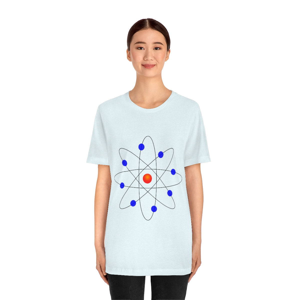 Atom Molecule Physics Chemistry Atomic Funny Science Minimalist Unisex Jersey Short Sleeve T-Shirt Ichaku [Perfect Gifts Selection]