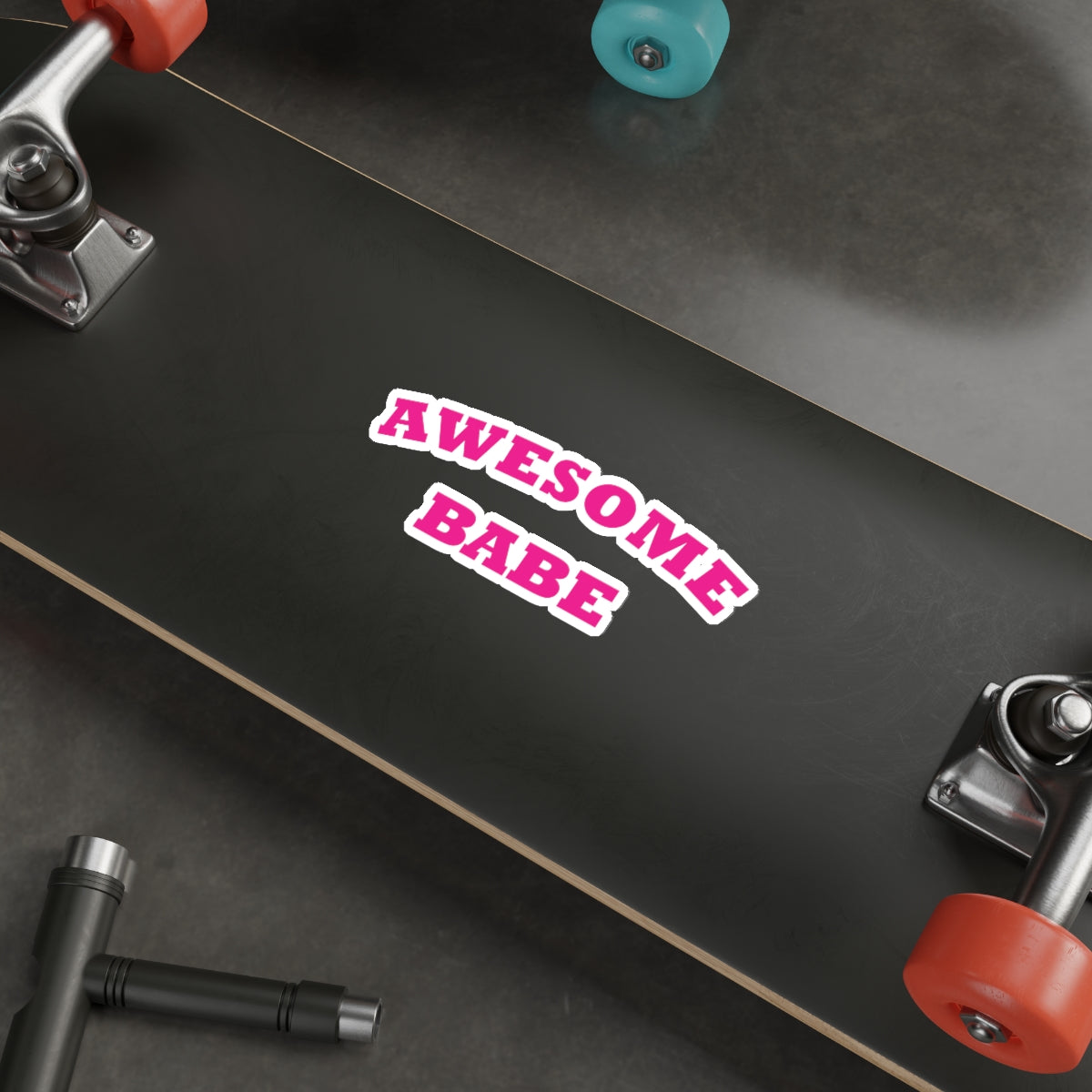 Awesome Babe Strong Feminist Die-Cut Sticker Ichaku [Perfect Gifts Selection]