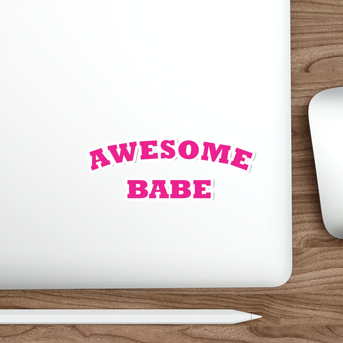 Awesome Babe Strong Feminist Die-Cut Sticker Ichaku [Perfect Gifts Selection]