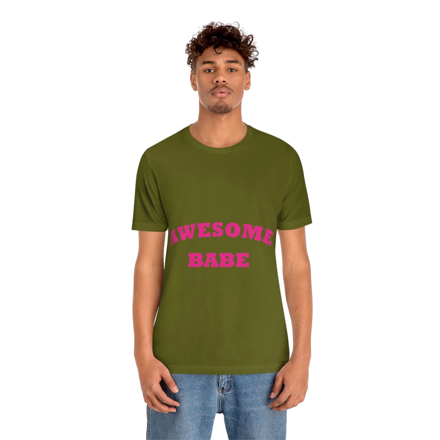 Awesome Babe Strong Feminist Unisex Jersey Short Sleeve T-Shirt Ichaku [Perfect Gifts Selection]