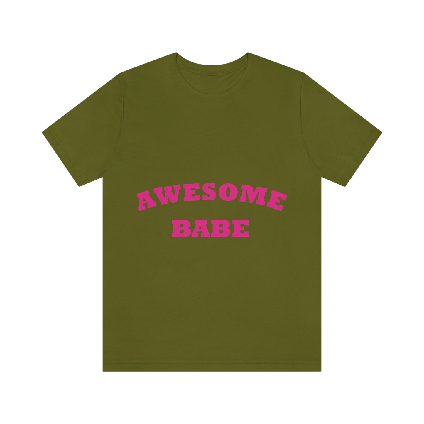 Awesome Babe Strong Feminist Unisex Jersey Short Sleeve T-Shirt Ichaku [Perfect Gifts Selection]