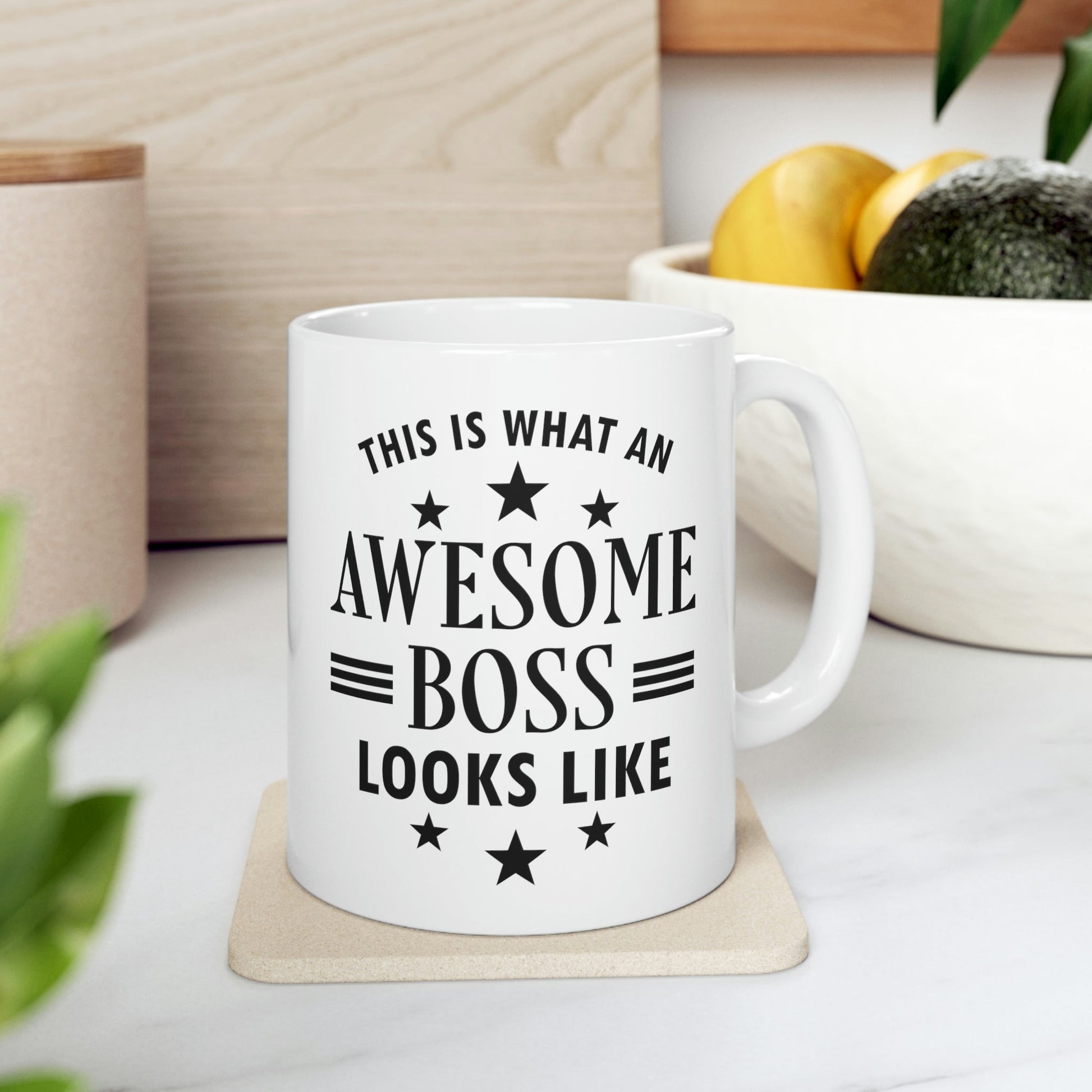 Awesome Boss Funny Slogan Sarcastic Quotes Ceramic Mug 11oz Ichaku [Perfect Gifts Selection]