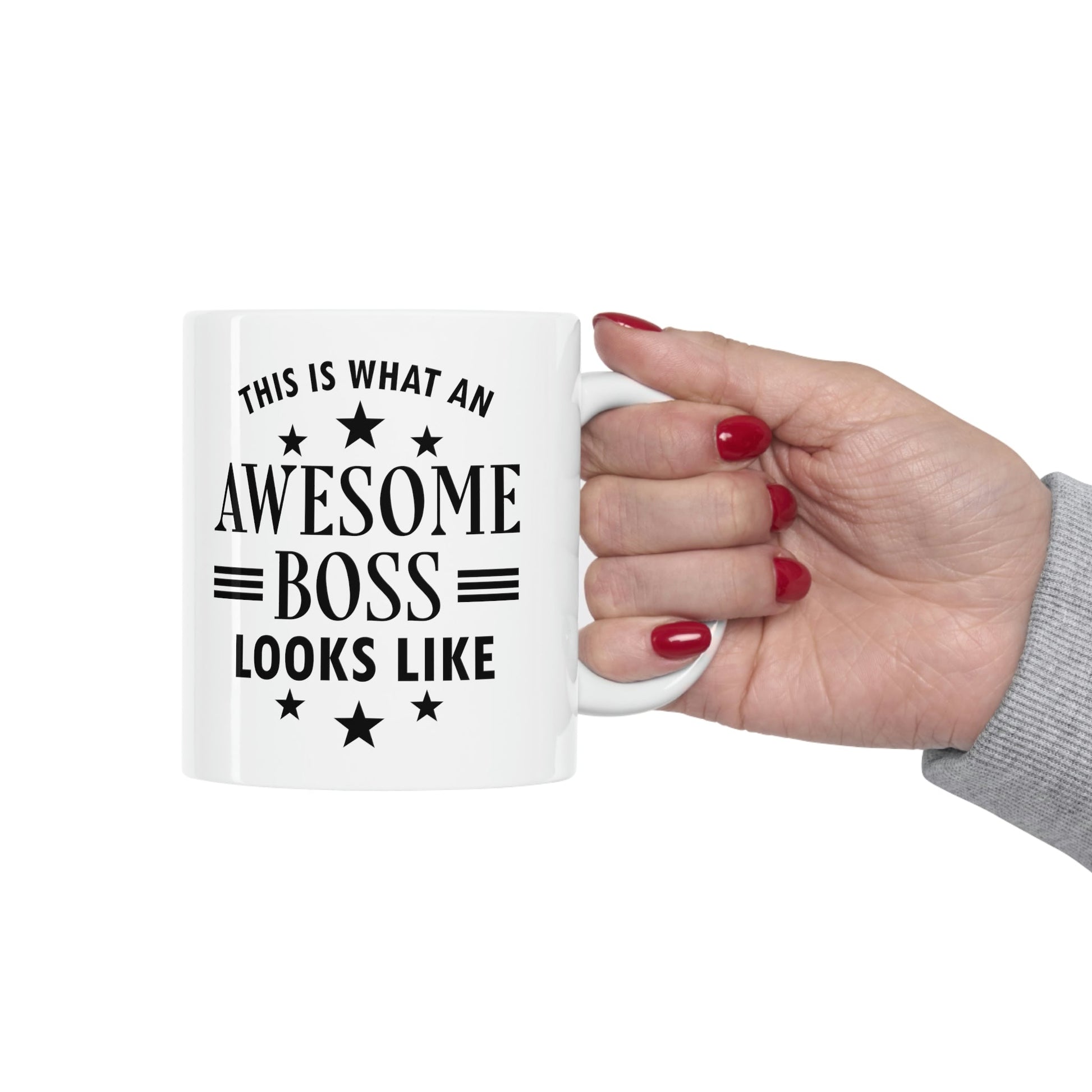 Awesome Boss Funny Slogan Sarcastic Quotes Ceramic Mug 11oz Ichaku [Perfect Gifts Selection]