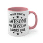 Awesome Boss Funny Slogan Sarcastic Quotes Classic Accent Coffee Mug 11oz Ichaku [Perfect Gifts Selection]