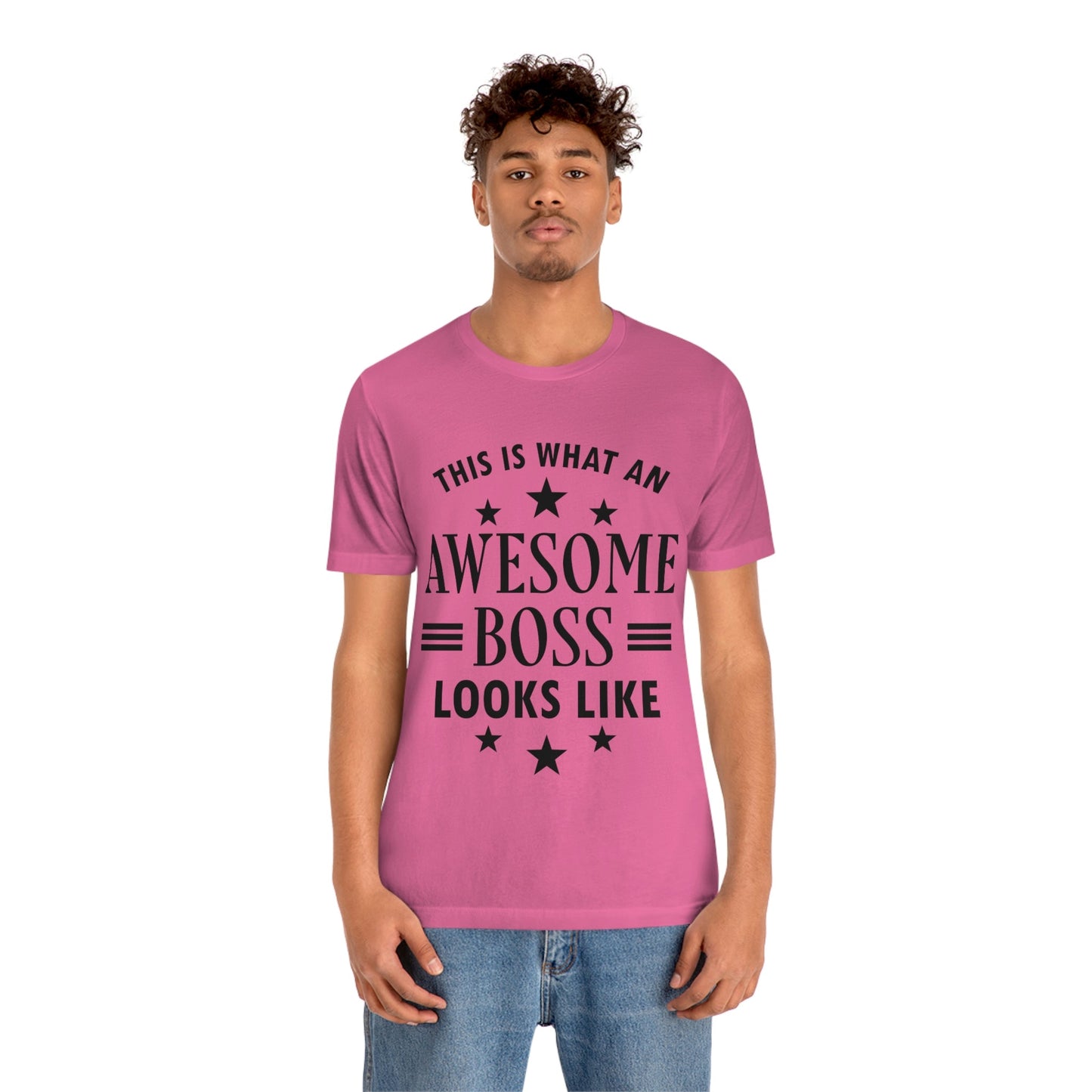 Awesome Boss Funny Slogan Sarcastic Quotes Unisex Jersey Short Sleeve T-Shirt Ichaku [Perfect Gifts Selection]