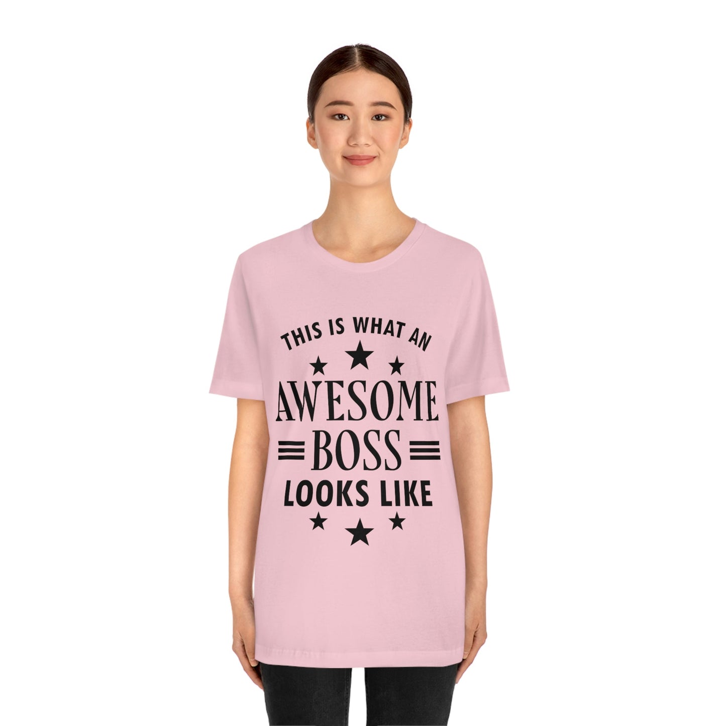 Awesome Boss Funny Slogan Sarcastic Quotes Unisex Jersey Short Sleeve T-Shirt Ichaku [Perfect Gifts Selection]