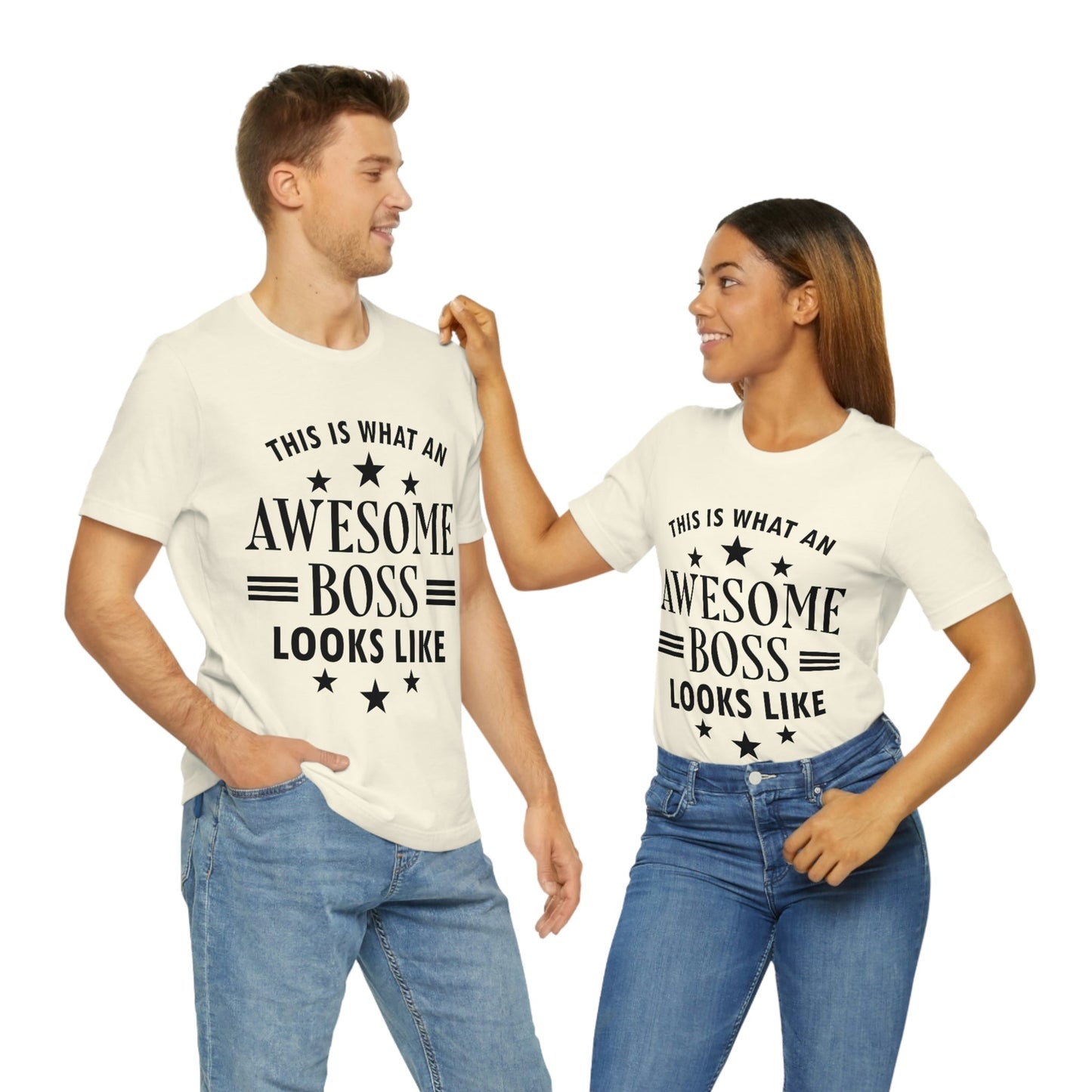 Awesome Boss Funny Slogan Sarcastic Quotes Unisex Jersey Short Sleeve T-Shirt Ichaku [Perfect Gifts Selection]