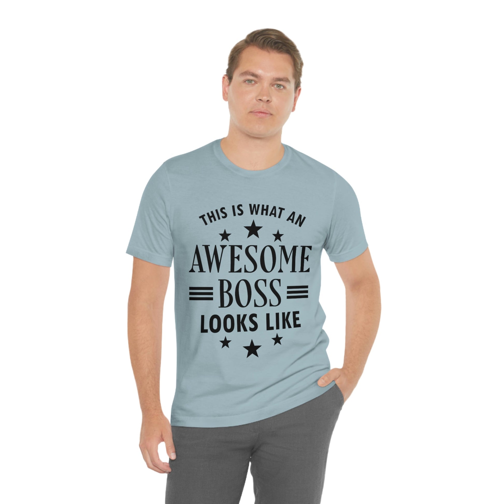 Awesome Boss Funny Slogan Sarcastic Quotes Unisex Jersey Short Sleeve T-Shirt Ichaku [Perfect Gifts Selection]