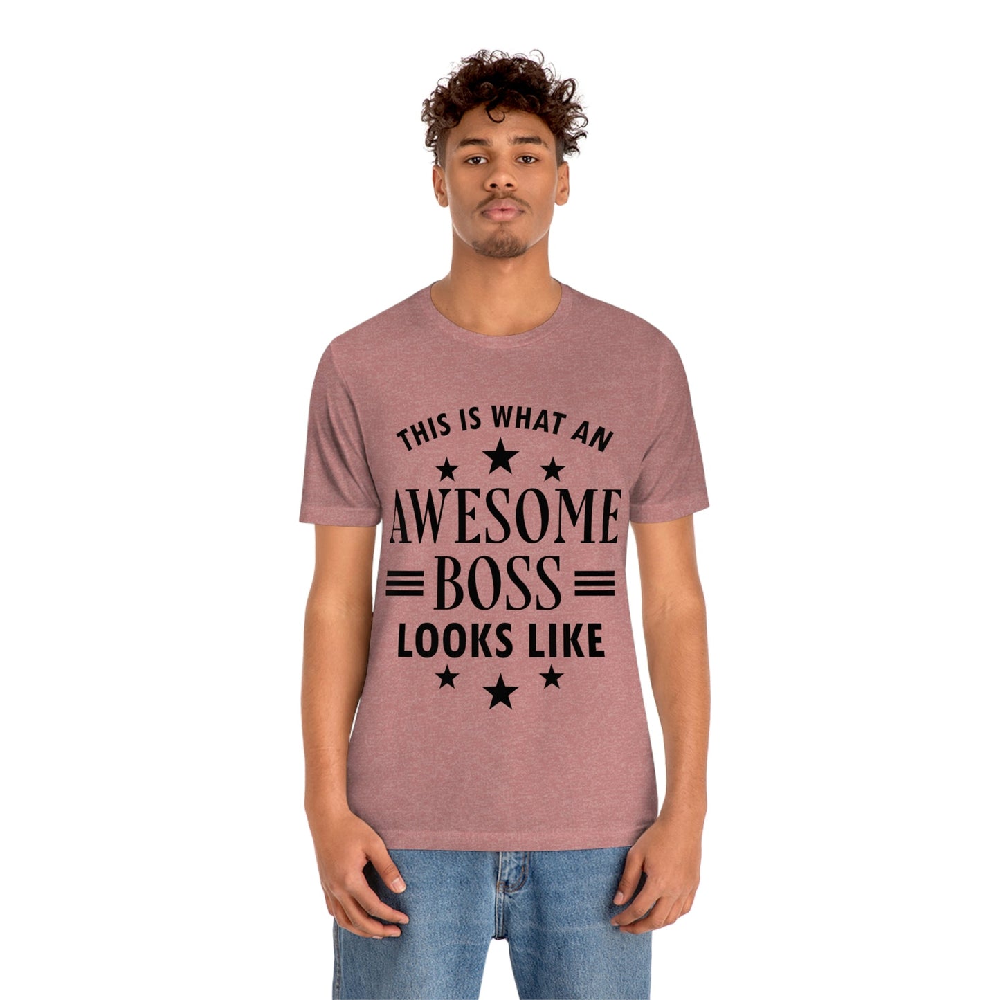 Awesome Boss Funny Slogan Sarcastic Quotes Unisex Jersey Short Sleeve T-Shirt Ichaku [Perfect Gifts Selection]