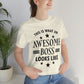 Awesome Boss Funny Slogan Sarcastic Quotes Unisex Jersey Short Sleeve T-Shirt Ichaku [Perfect Gifts Selection]