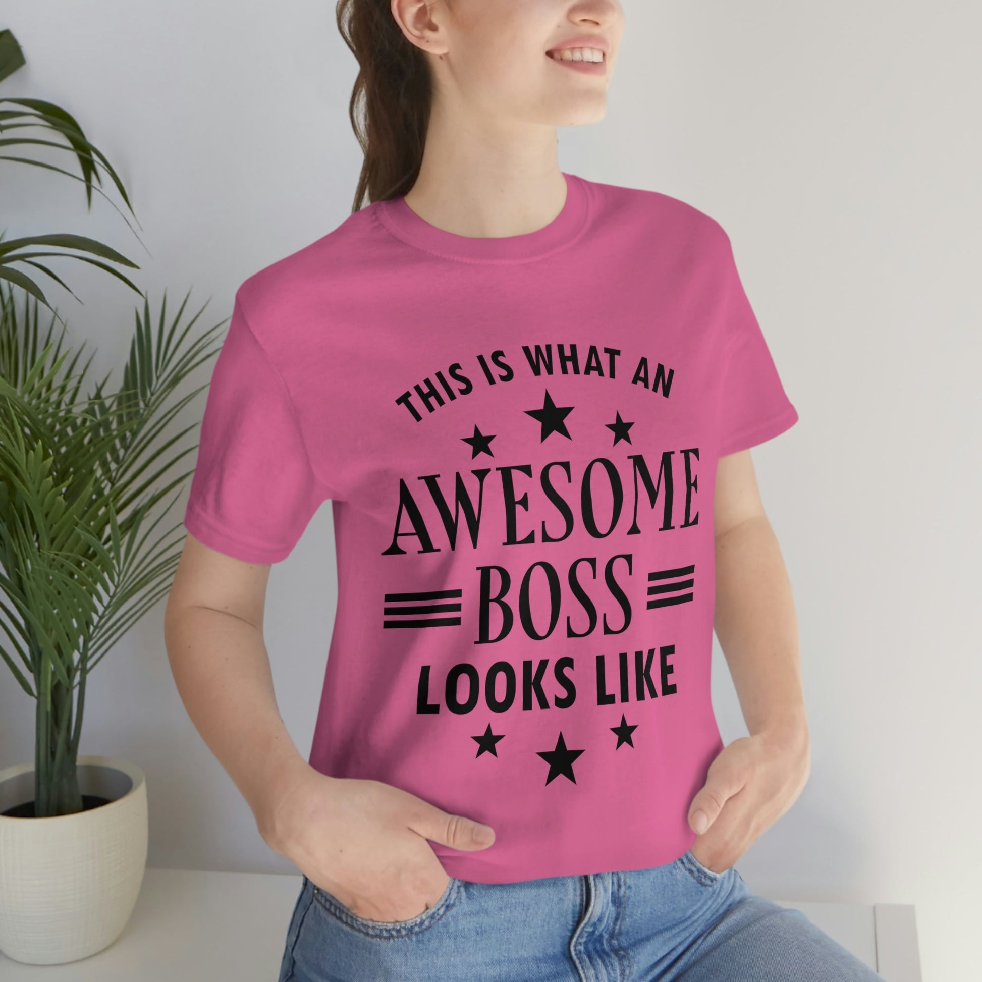 Awesome Boss Funny Slogan Sarcastic Quotes Unisex Jersey Short Sleeve T-Shirt Ichaku [Perfect Gifts Selection]