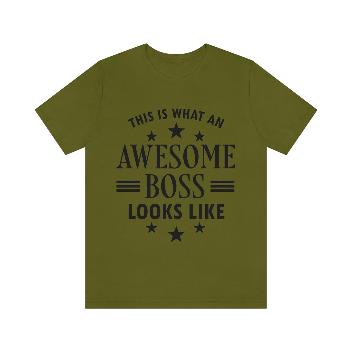 Awesome Boss Funny Slogan Sarcastic Quotes Unisex Jersey Short Sleeve T-Shirt Ichaku [Perfect Gifts Selection]