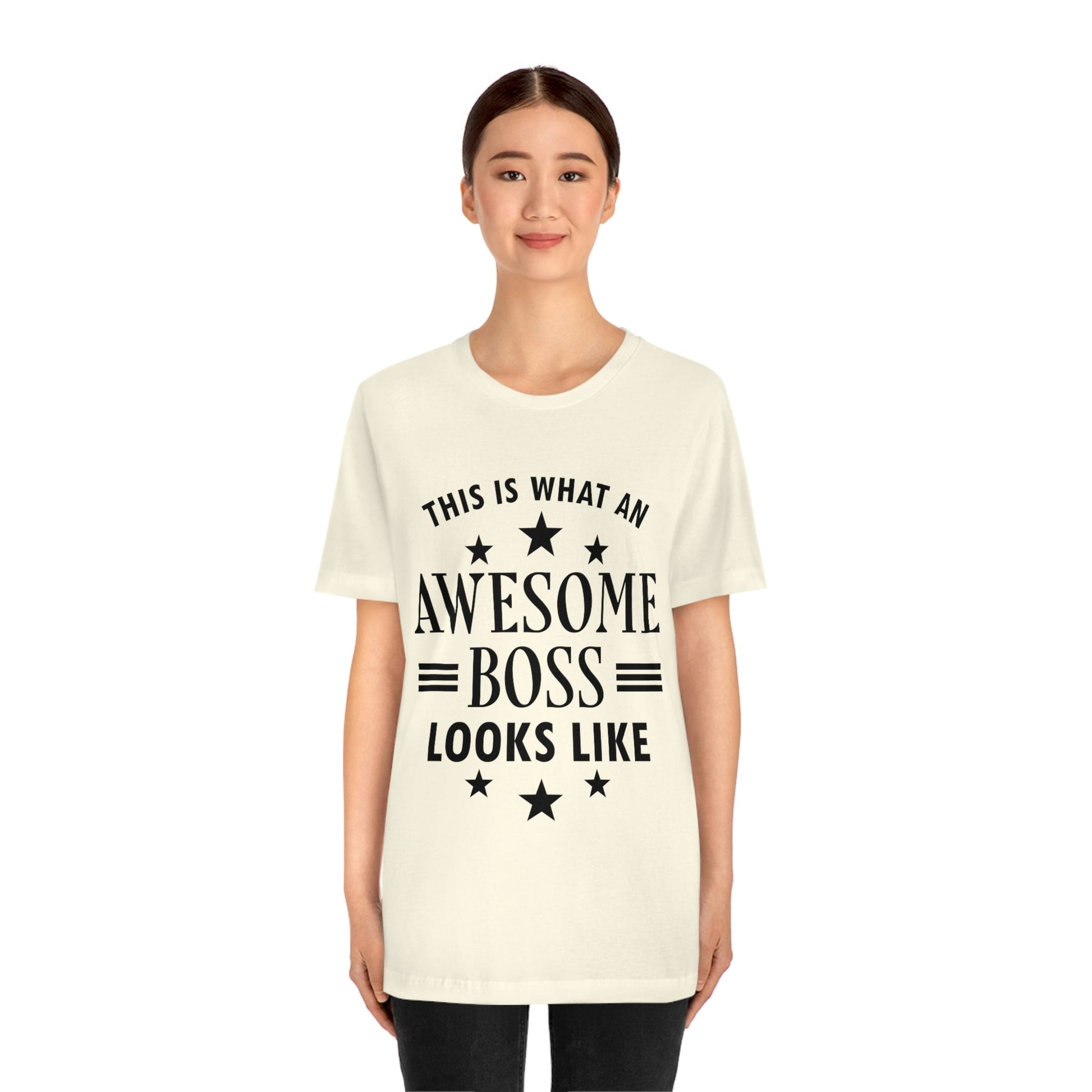 Awesome Boss Funny Slogan Sarcastic Quotes Unisex Jersey Short Sleeve T-Shirt Ichaku [Perfect Gifts Selection]