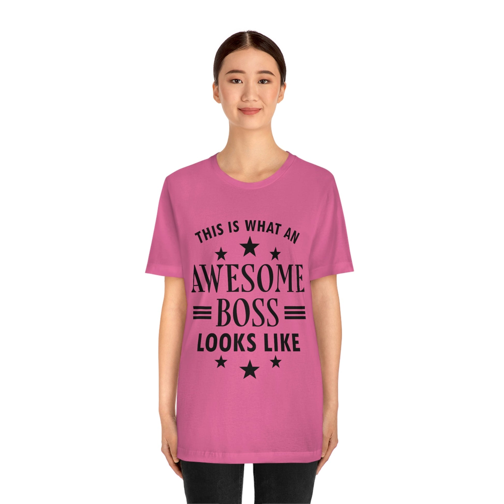 Awesome Boss Funny Slogan Sarcastic Quotes Unisex Jersey Short Sleeve T-Shirt Ichaku [Perfect Gifts Selection]