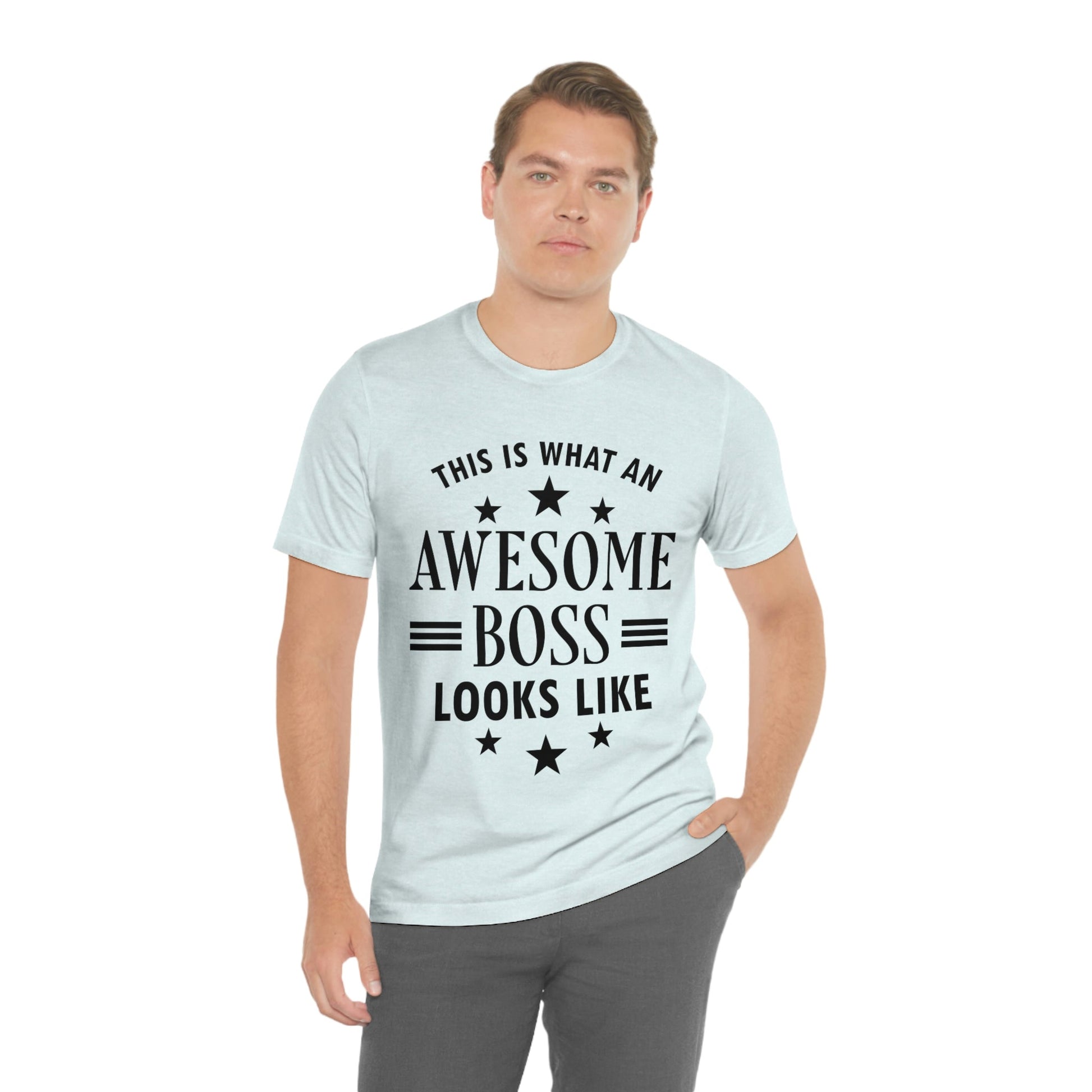 Awesome Boss Funny Slogan Sarcastic Quotes Unisex Jersey Short Sleeve T-Shirt Ichaku [Perfect Gifts Selection]