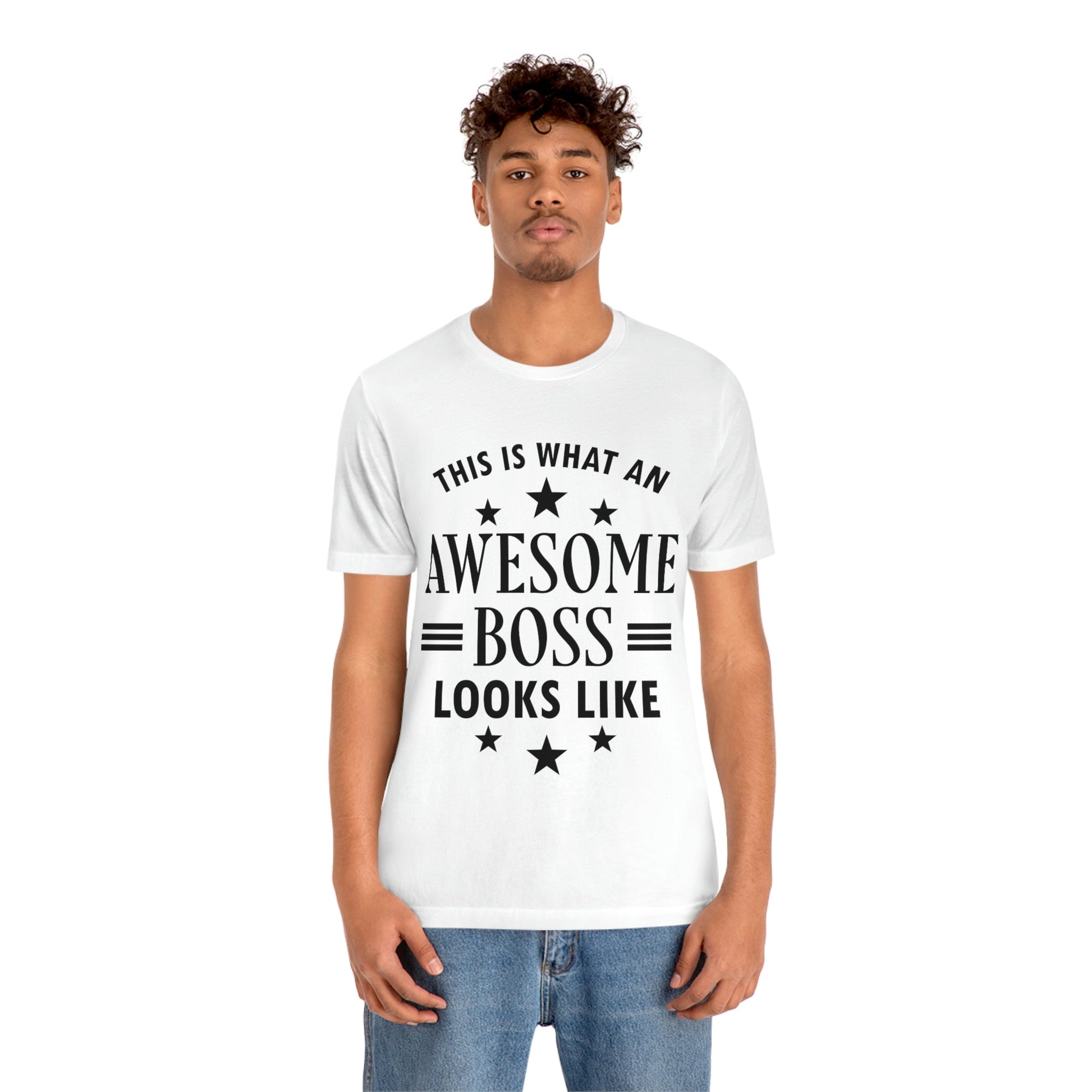 Awesome Boss Funny Slogan Sarcastic Quotes Unisex Jersey Short Sleeve T-Shirt Ichaku [Perfect Gifts Selection]