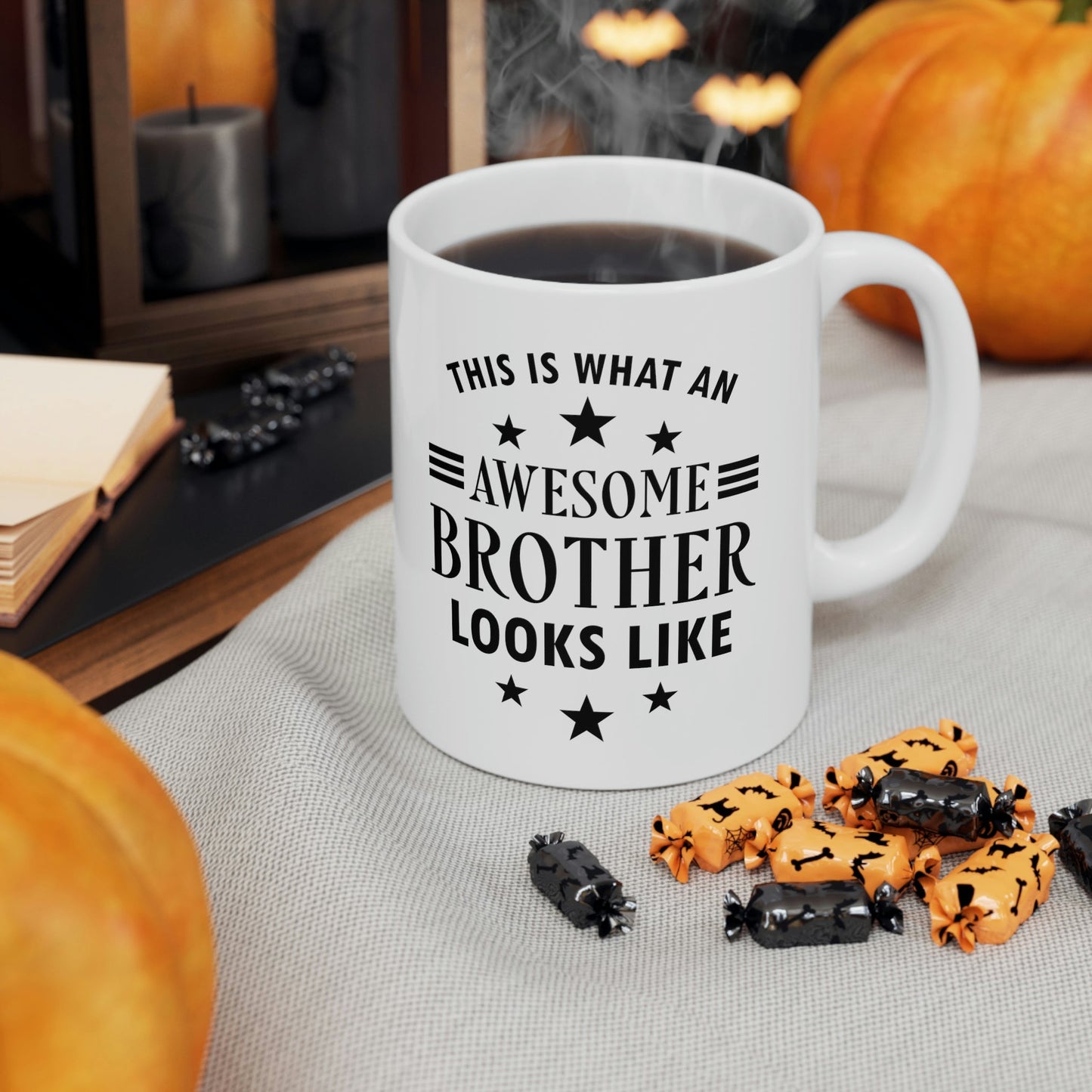 Awesome Brother Funny Slogan Sarcastic Quotes Ceramic Mug 11oz Ichaku [Perfect Gifts Selection]