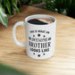 Awesome Brother Funny Slogan Sarcastic Quotes Ceramic Mug 11oz Ichaku [Perfect Gifts Selection]