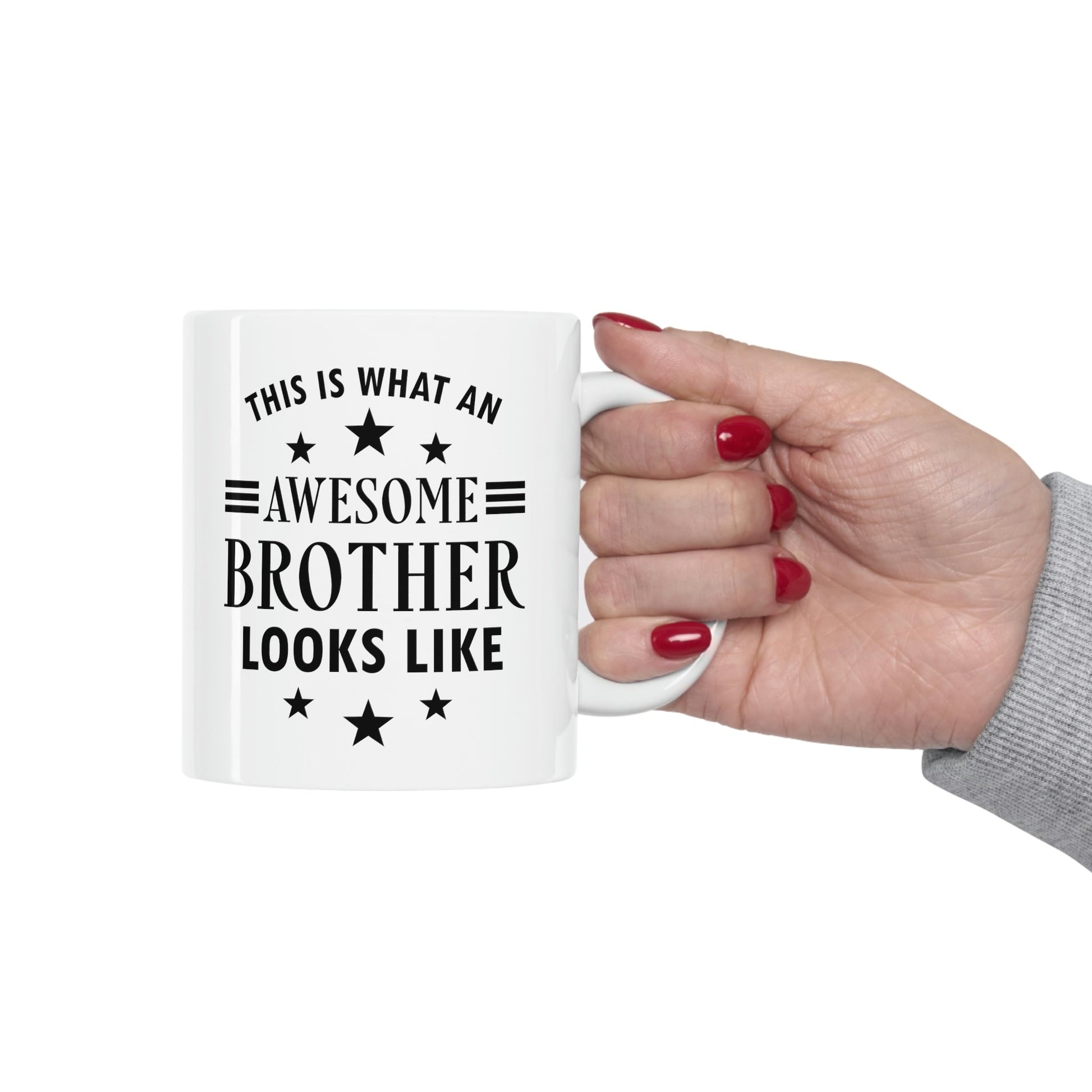 Awesome Brother Funny Slogan Sarcastic Quotes Ceramic Mug 11oz Ichaku [Perfect Gifts Selection]