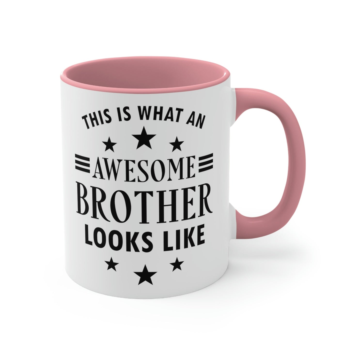 Awesome Brother Funny Slogan Sarcastic Quotes Classic Accent Coffee Mug 11oz Ichaku [Perfect Gifts Selection]