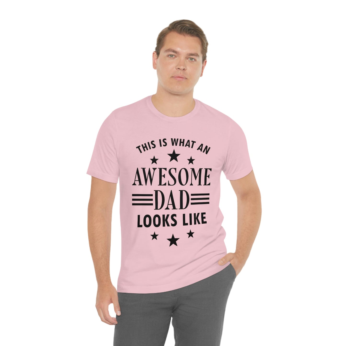 Awesome Dad Funny Slogan Sarcastic Quotes Unisex Jersey Short Sleeve T-Shirt Ichaku [Perfect Gifts Selection]