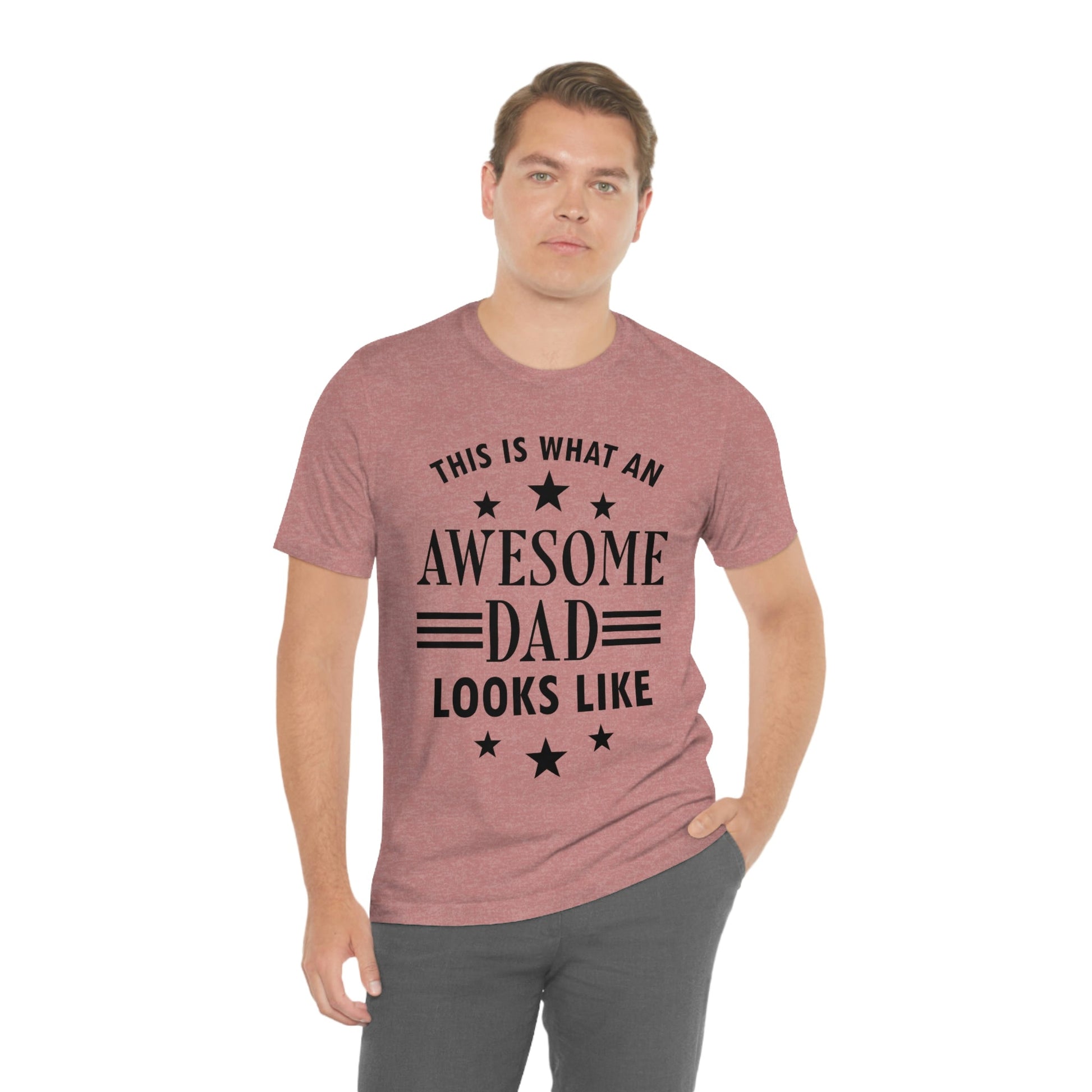 Awesome Dad Funny Slogan Sarcastic Quotes Unisex Jersey Short Sleeve T-Shirt Ichaku [Perfect Gifts Selection]