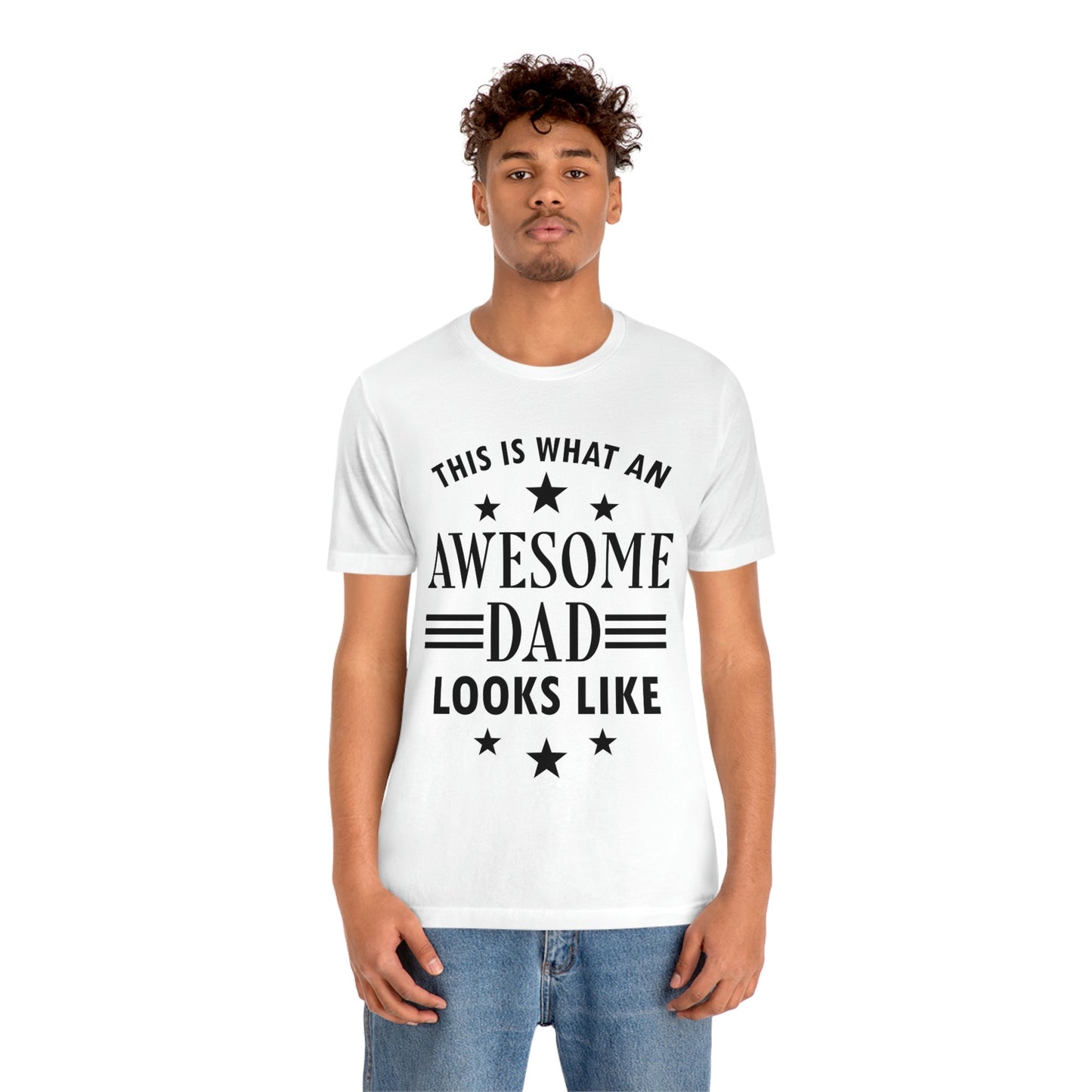 Awesome Dad Funny Slogan Sarcastic Quotes Unisex Jersey Short Sleeve T-Shirt Ichaku [Perfect Gifts Selection]