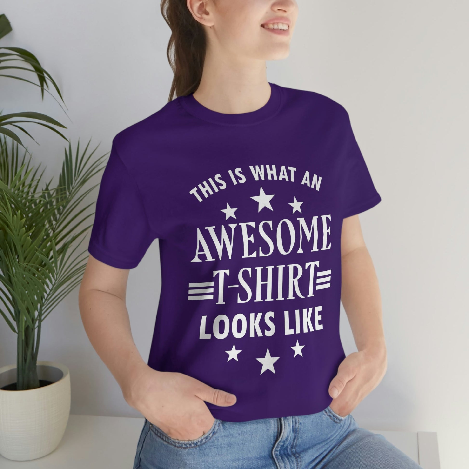 Awesome Funny Slogan Sarcastic Quotes Unisex Jersey Short Sleeve T-Shirt Ichaku [Perfect Gifts Selection]