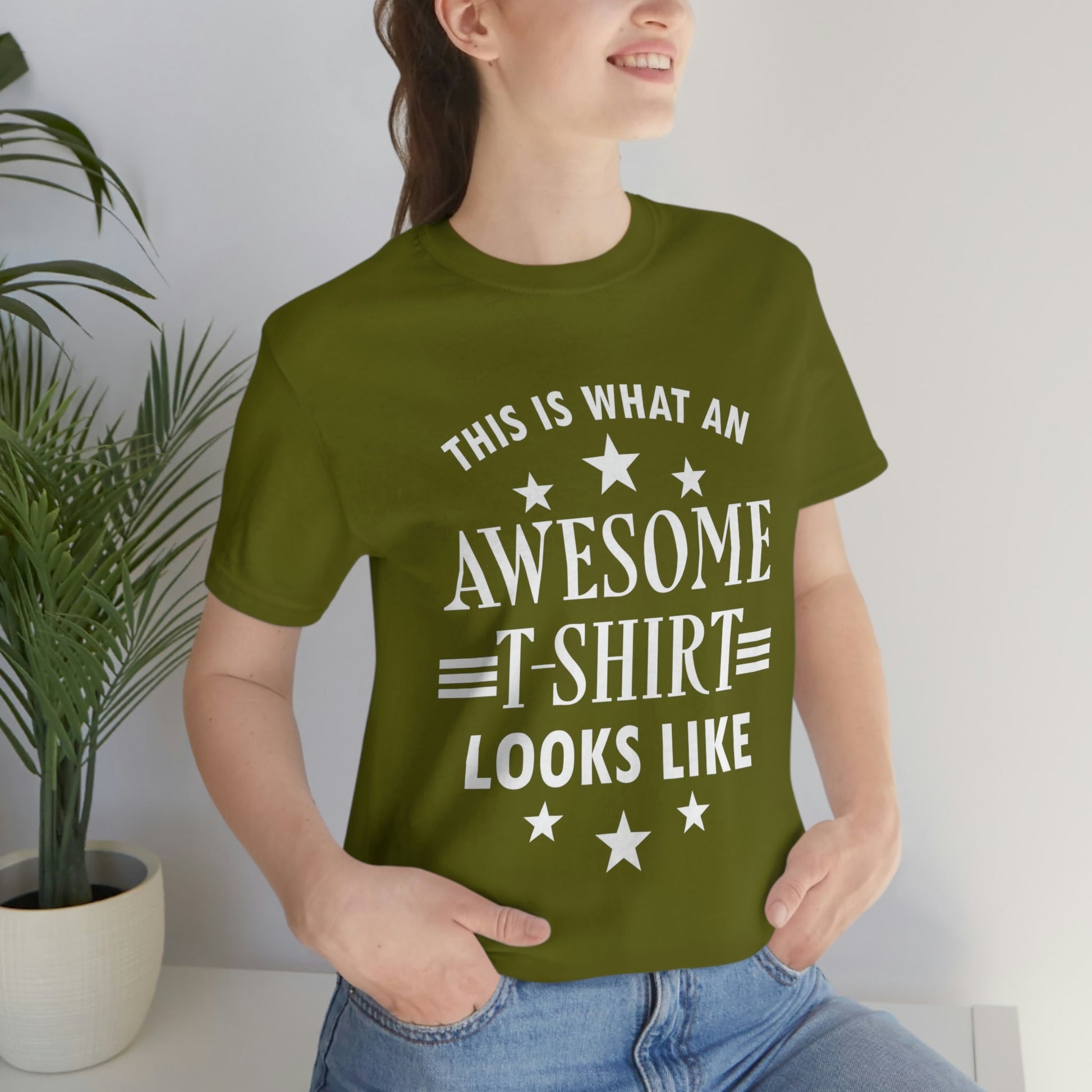 Awesome Funny Slogan Sarcastic Quotes Unisex Jersey Short Sleeve T-Shirt Ichaku [Perfect Gifts Selection]