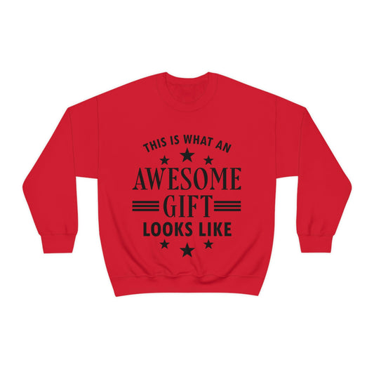 Awesome Gift Looks Like Funny Slogan Sarcastic Quotes Unisex Heavy Blend™ Crewneck Sweatshirt Ichaku [Perfect Gifts Selection]