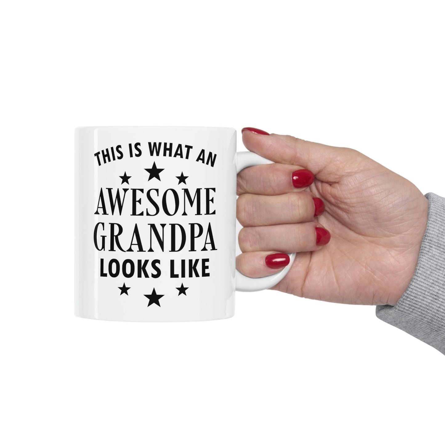 Awesome Grandfather Funny Slogan Sarcastic Quotes Ceramic Mug 11oz Ichaku [Perfect Gifts Selection]