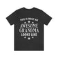 Awesome Grandmother Funny Slogan Sarcastic Quotes Unisex Jersey Short Sleeve T-Shirt Ichaku [Perfect Gifts Selection]