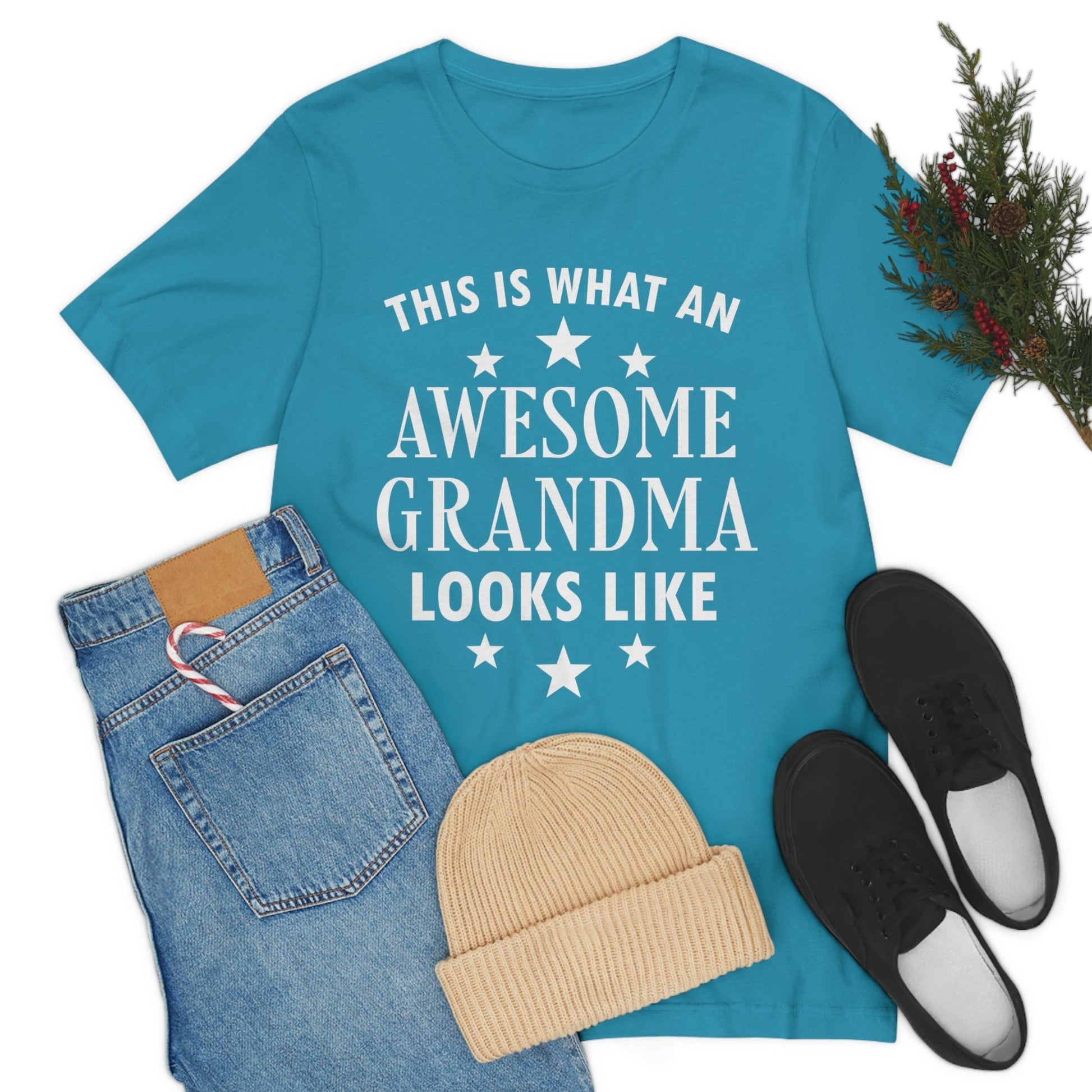 Awesome Grandmother Funny Slogan Sarcastic Quotes Unisex Jersey Short Sleeve T-Shirt Ichaku [Perfect Gifts Selection]