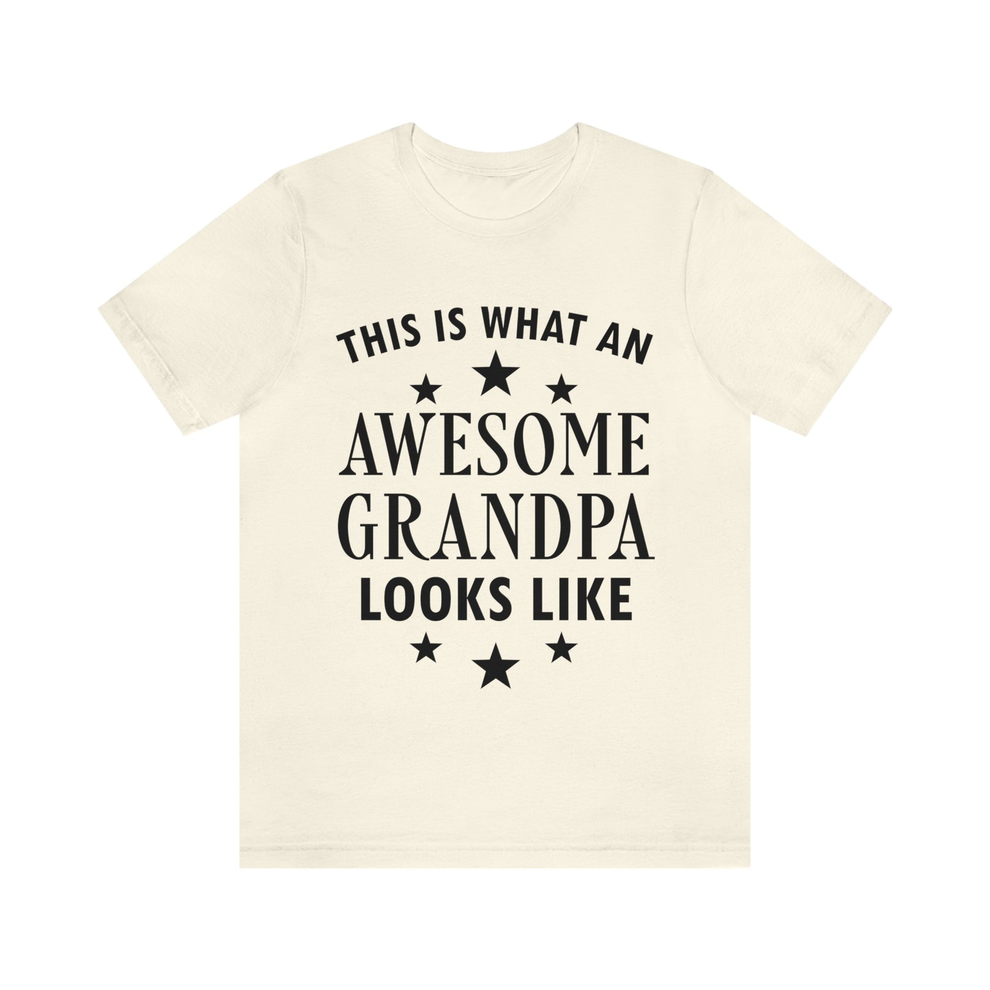 Awesome Grandpa Funny Slogan Sarcastic Quotes Unisex Jersey Short Sleeve T-Shirt Ichaku [Perfect Gifts Selection]