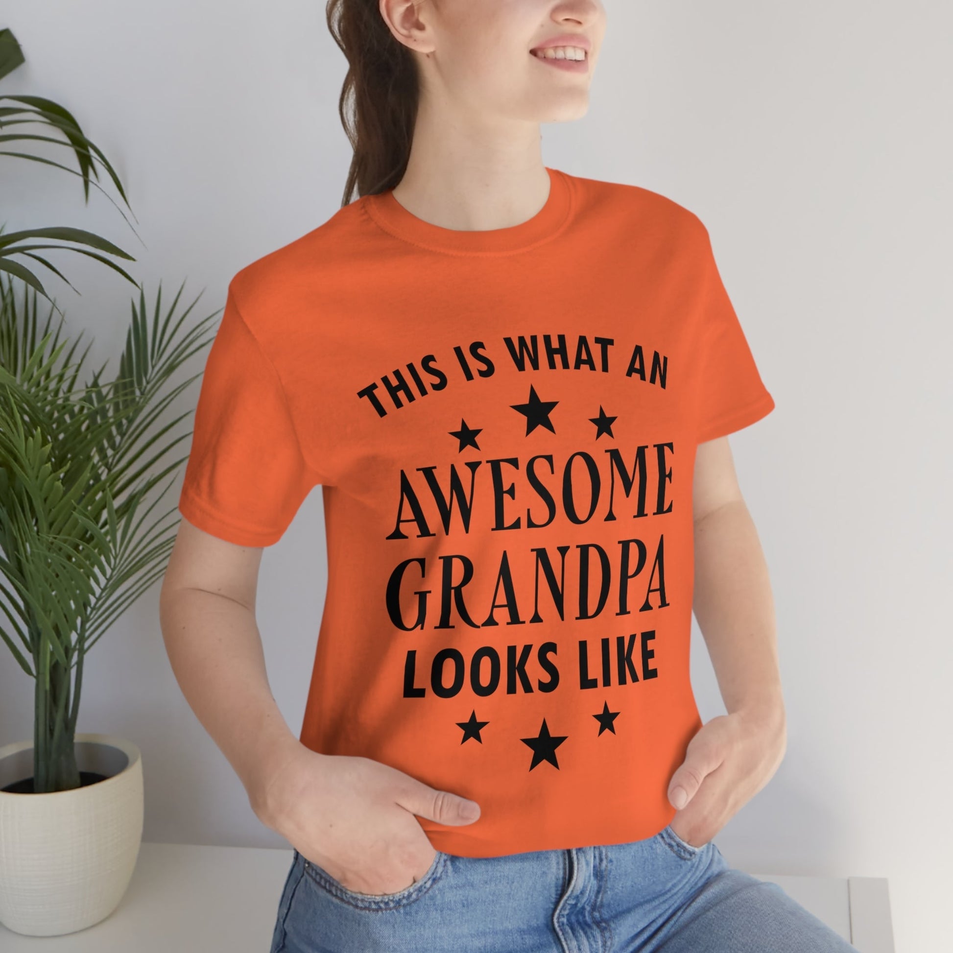 Awesome Grandpa Funny Slogan Sarcastic Quotes Unisex Jersey Short Sleeve T-Shirt Ichaku [Perfect Gifts Selection]