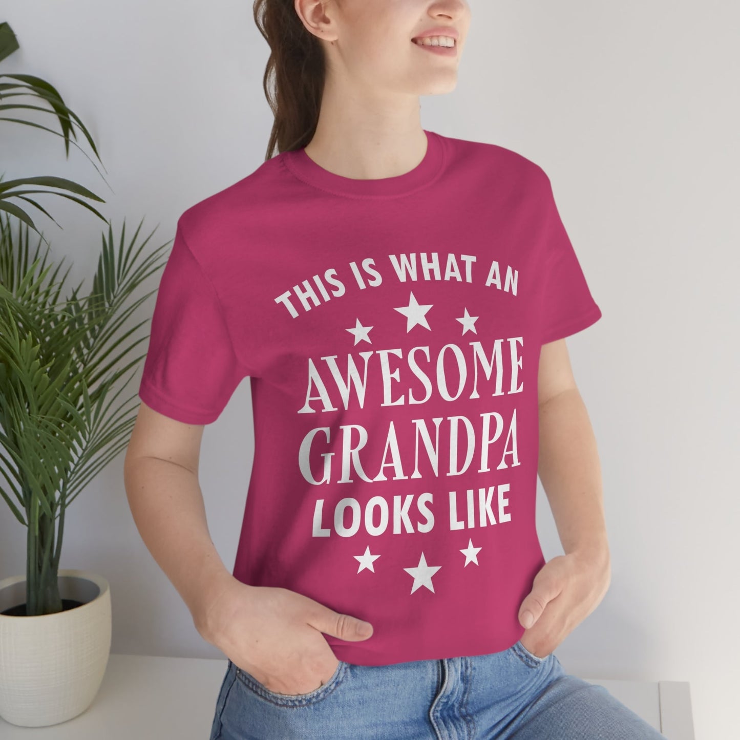 Awesome Grandpa Funny Slogan Sarcastic Quotes Unisex Jersey Short Sleeve T-Shirt Ichaku [Perfect Gifts Selection]