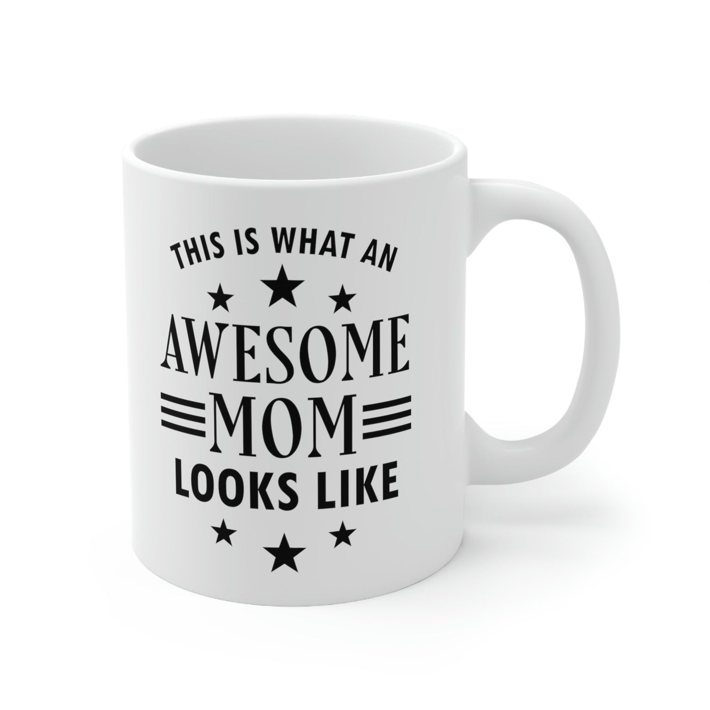 Awesome Mom Funny Slogan Sarcastic Quotes Ceramic Mug 11oz Ichaku [Perfect Gifts Selection]